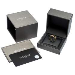 Messika Move Diamond 18k Yellow Gold Ring Size 52