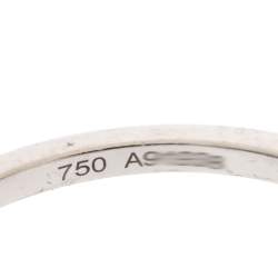 Pre Owned Messika Move Addiction Pavé Diamond 18K White Gold Ring Size 49