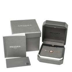 Messika Lucky Move Pave Diamond 18K Rose Gold Chain Link Bracelet