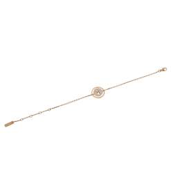 Messika Lucky Move Pave Diamond 18K Rose Gold Chain Link Bracelet