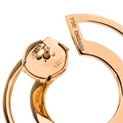 Messika Move Romane Diamond 18K Rose Gold Hoop Earrings