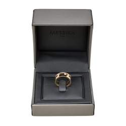 Messika Move Romane Diamond 18K Yellow Gold Ring Size 53