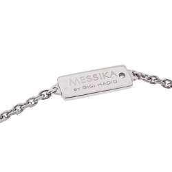 Messika Move Addiction Pave Diamond 18K White Gold Necklace 