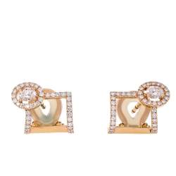 Messika Glam'Azone Diamond 18K Rose Gold Earrings
