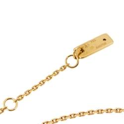 Pre Owned Messika Baby Move Diamond 18K Yellow Gold Pendant Necklace