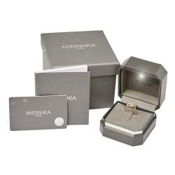 Messika Move Uno Diamond 18K Yellow Gold Ring Size 55
