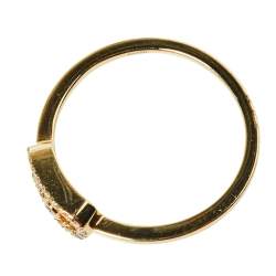 Messika Move Uno Diamond 18K Yellow Gold Ring Size 55