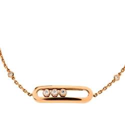 Pre Owned Messika Baby Move Diamond 18K Rose Gold Bracelet