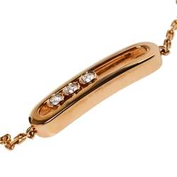 Pre Owned Messika Baby Move Diamond 18K Rose Gold Bracelet