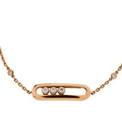 Messika Baby Move Diamond 18K Rose Gold Bracelet