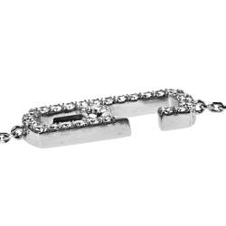 Pre Owned Messika by Gigi Hadid Move Addiction Pave Diamond 18K White Gold Bracelet