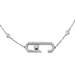 Pre Owned Messika Move Addiction by Gigi Hadid Diamond 18K White Gold Bracelet