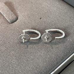 Messika 18ct White Gold and Diamond Gatsby Hoop Earrings