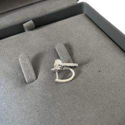 Messika 18ct White Gold and Diamond Gatsby Hoop Earrings