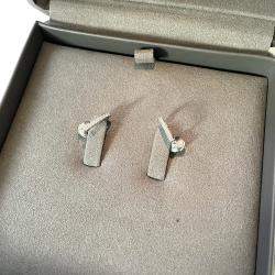 Messika 18ct White Gold and Diamond Gatsby Hoop Earrings