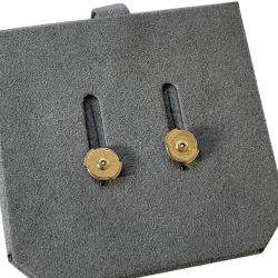 Pre Owned Messika 18K Yellow Gold Diamond Move Romane Mini Hoop Earrings