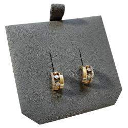 Pre Owned Messika 18K Yellow Gold Diamond Move Romane Mini Hoop Earrings