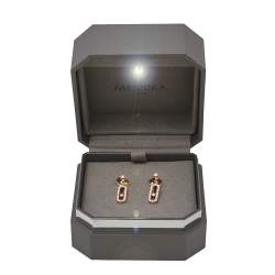 Messika Move Uno Diamond 18K Rose Gold Earrings