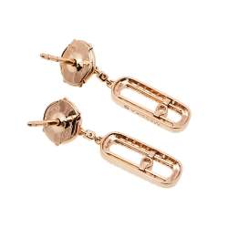 Messika Move Uno Diamond 18K Rose Gold Earrings