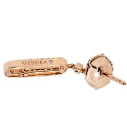 Messika Move Uno Diamond 18K Rose Gold Earrings