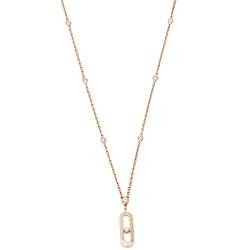 Messika Move Uno Diamond 18K Rose Gold Long Necklace
