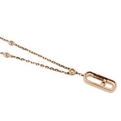 Messika Move Uno Diamond 18K Rose Gold Long Necklace