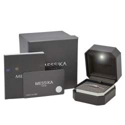 Messsika Baby Move Pave Diamond 18K White Gold Bracelet