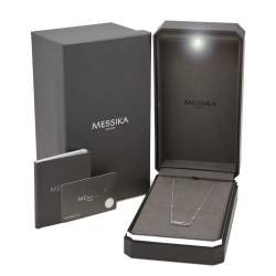 Pre Owned Messika Baby Move Pavé Diamond 18K White Gold Necklace