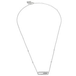 Pre Owned Messika Baby Move Pavé Diamond 18K White Gold Necklace