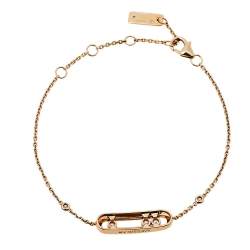Pre Owned Messika Baby Move Diamond 18k Rose Gold Bracelet