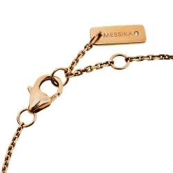 Pre Owned Messika Baby Move Diamond 18k Rose Gold Bracelet