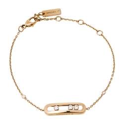 Pre Owned Messika Baby Move Diamond 18K Rose Gold Bracelet