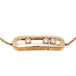 Pre Owned Messika Baby Move Diamond 18K Rose Gold Bracelet
