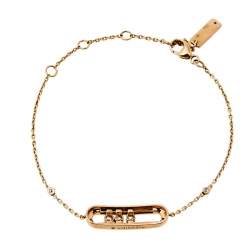 Pre Owned Messika Baby Move Diamond 18K Rose Gold Bracelet