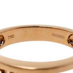 Pre Owned Messika Move Classic Diamond 18K Rose Gold Ring Size 58