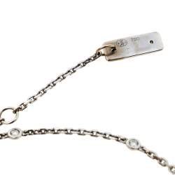 Pre Owned Messika Move Uno Diamond 18K White Gold Ankle Bracelet