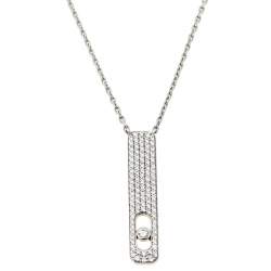 Messika My First Diamond Pave 18K White Gold Pendant Necklace