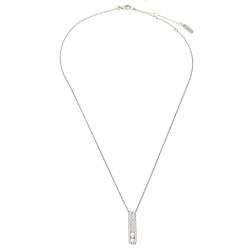 Messika My First Diamond Pave 18K White Gold Pendant Necklace