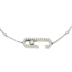 Messika by Gigi Hadid Move Addiction Pave Diamond 18K White Gold Bracelet