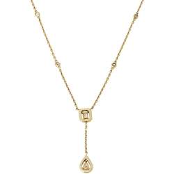 Pre Owned Messika My Twin Tie Diamond 18K Yellow Gold Necklace
