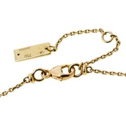 Pre Owned Messika My Twin Tie Diamond 18K Yellow Gold Necklace