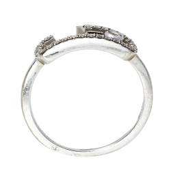 Messika Gigi Hadid Move Addiction Pave Diamond 18K White Gold Ring Size 52