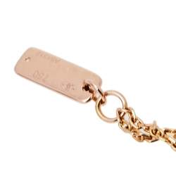 Messika Move Pave Diamond 18K Rose Gold Double Chain Necklace