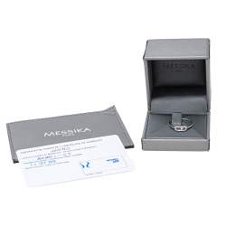 Pre Owned Messika Move Uno Pave Diamond 18K White Gold Ring 53