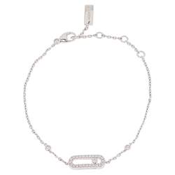 Messika Move Uno Pavé Diamond 18K White Gold Bracelet
