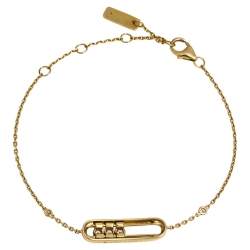 Messika Baby Move Pavé Diamond 18K Yellow Gold Bracelet
