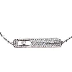 Pre Owned Messika My First Diamond Pave 18K White Gold Bracelet