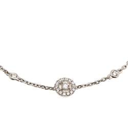 Messika Joy Diamond 18K White Gold Charm Bracelet XS