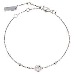 Messika Joy Diamond 18K White Gold Charm Bracelet XS