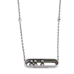 Pre Owned Messika Baby Move Diamond 18K White Gold Pendant Necklace